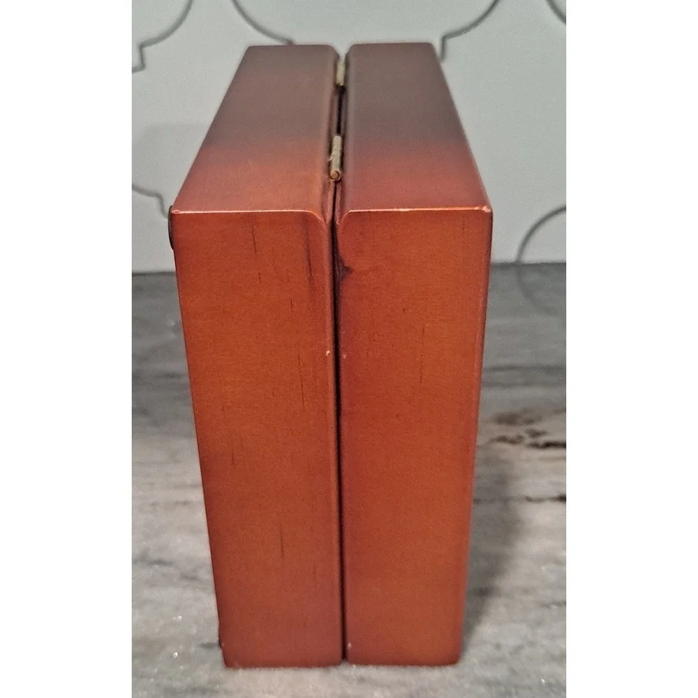 Wooden Jewelry box Carved Turkey Design W/ Turkey Sound Effect‎ 7x5.5x2.75
